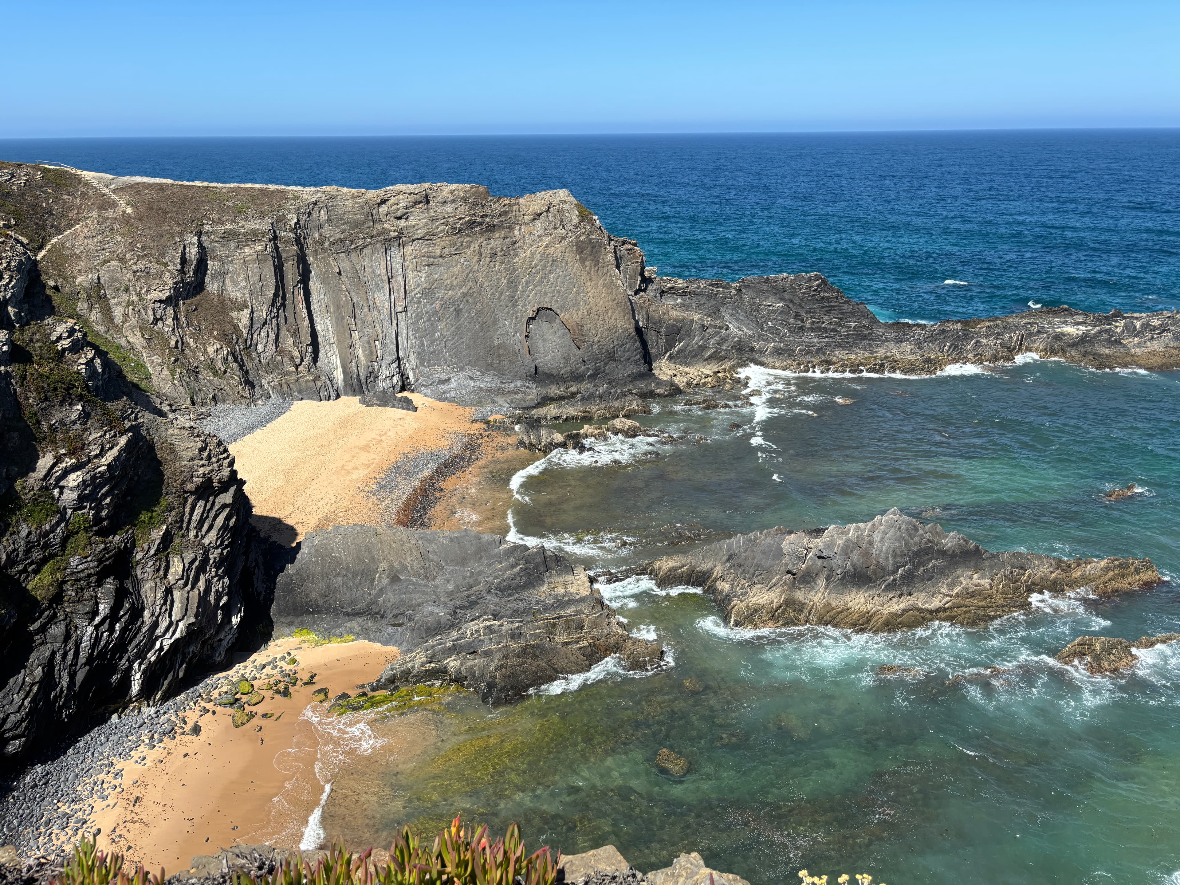 De kust langs de Fishermanstrail in Portugal